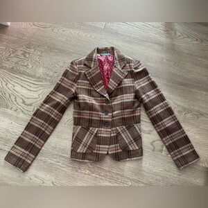 Vintage Y2K DELIA’S Plaid Jacket